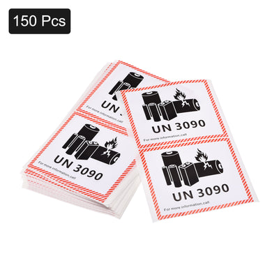 Harfington Rectangle UN3090 Battery Stickers for Battery Warning