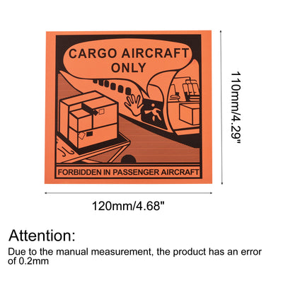 Harfington Cargo Aircraft Only Label Peel Off Paper Adhesive Shipping Label