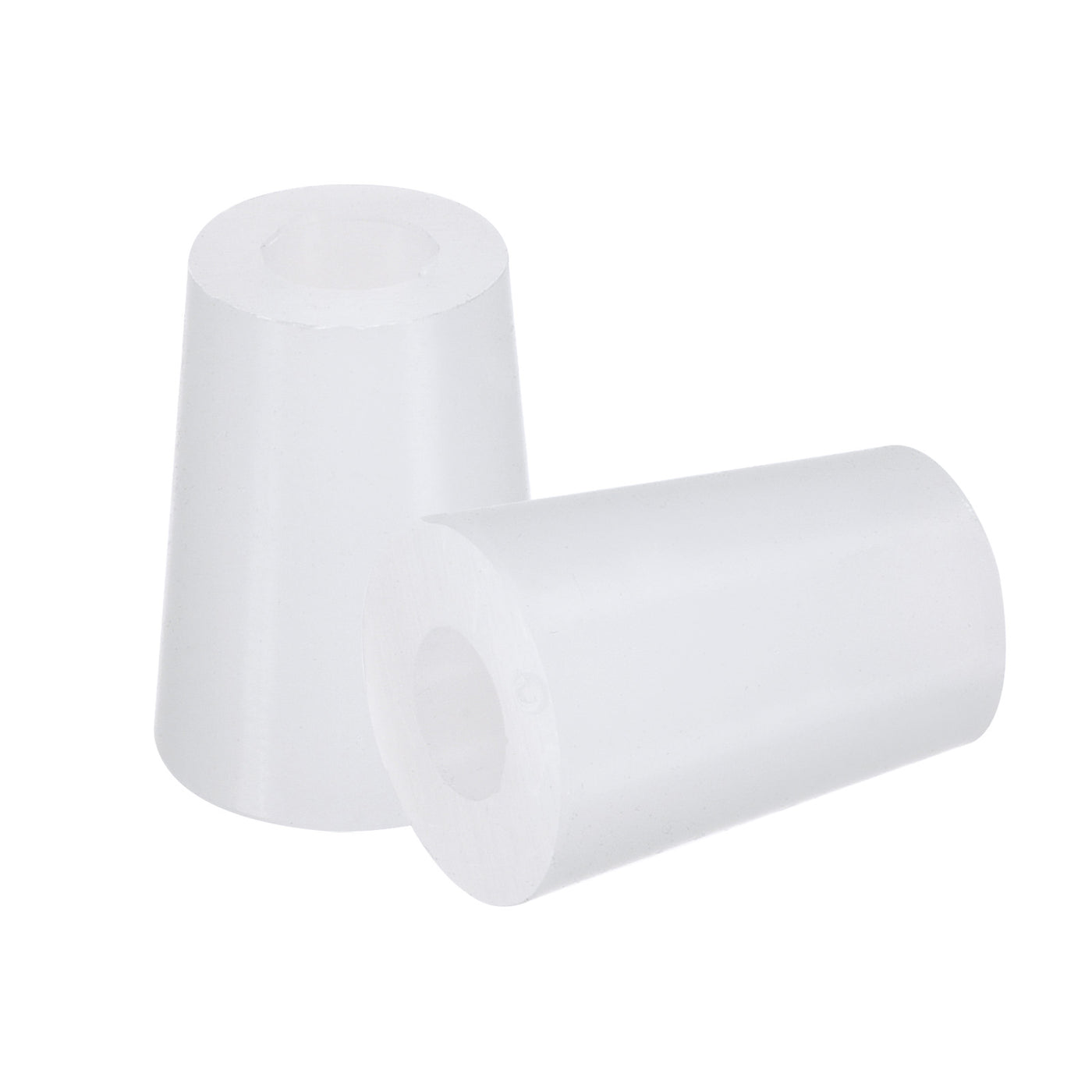 Harfington Silicone Rubber Tapered Plug, with Hole for Powder Coating, Laboratory Use