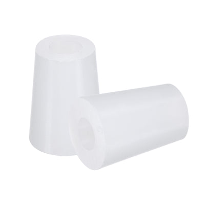 Harfington Silicone Rubber Tapered Plug, with Hole for Powder Coating, Laboratory Use