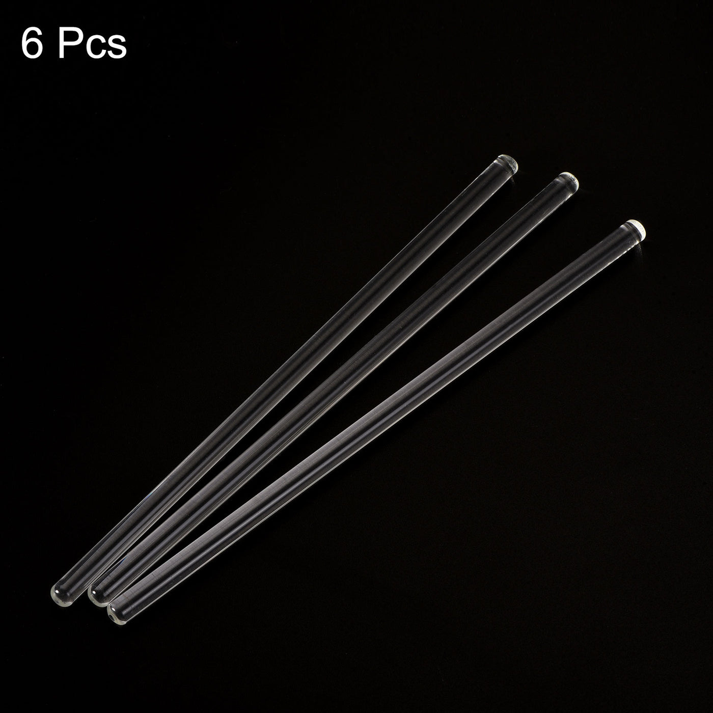 Harfington Borosilicate Glass Stick, Stir Rod Mixing Tools Round for Lab Kitchen Science