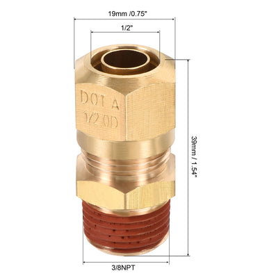 Harfington Compression Tube Fitting Straight Coupling