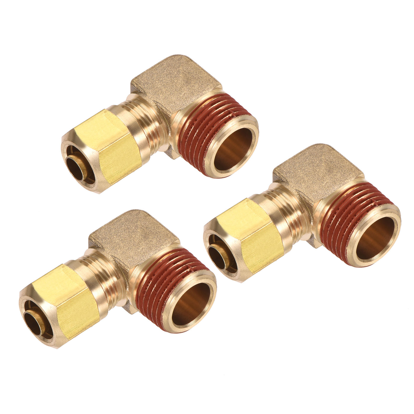 Harfington Brass Elbow Compression Tube Fitting Coupling Adapter