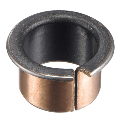 Harfington Uxcell Flanged Sleeve Bearings Flange Wrapped Oilless Bushings