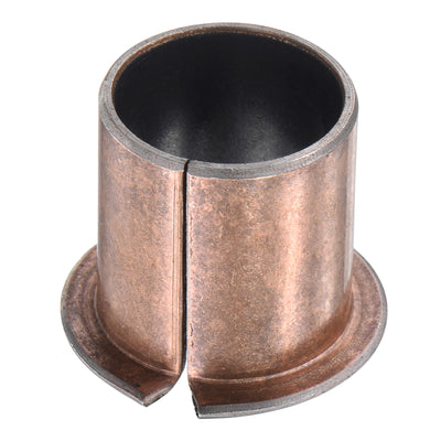 Harfington Uxcell Flanged Sleeve Bearings Flange Thickness Wrapped Oilless Bushings