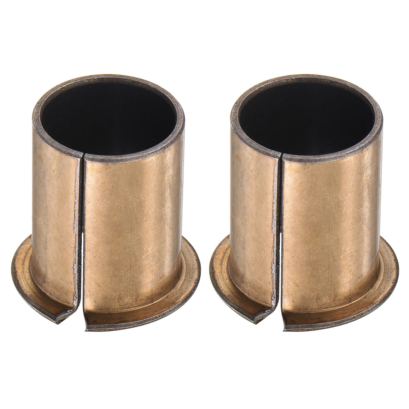 uxcell Uxcell Flanged Sleeve Bearings Flange Wrapped Oilless Bushings