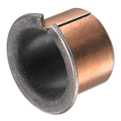 Harfington Uxcell Flanged Sleeve Bearings Flange Wrapped Oilless Bushings