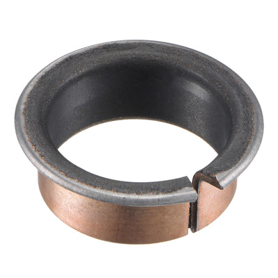 Harfington Uxcell Flanged Sleeve Bearings Wrapped Oilless Bushing