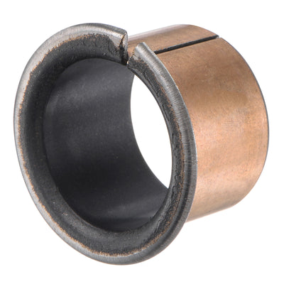 Harfington Uxcell Flanged Sleeve Bearings Wrapped Oilless Bushings