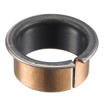 Harfington Uxcell Flanged Sleeve Bearings Wrapped Oilless Bushings