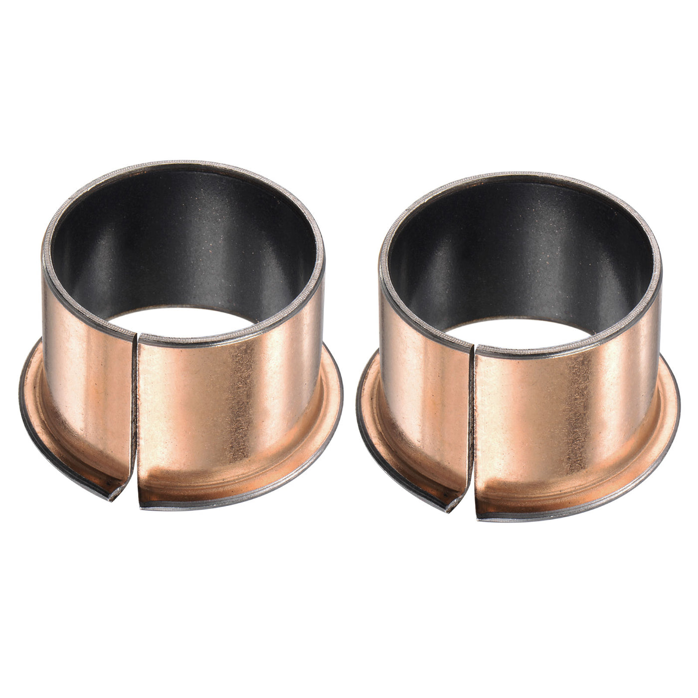 uxcell Uxcell Flanged Sleeve Bearings Wrapped Oilless Bushing