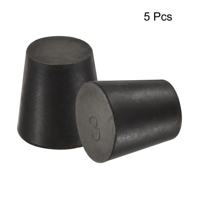Harfington Rubber Tapered Plug Solid Test Tubes Bungs Stopper for Lab Home, Laboratory Use