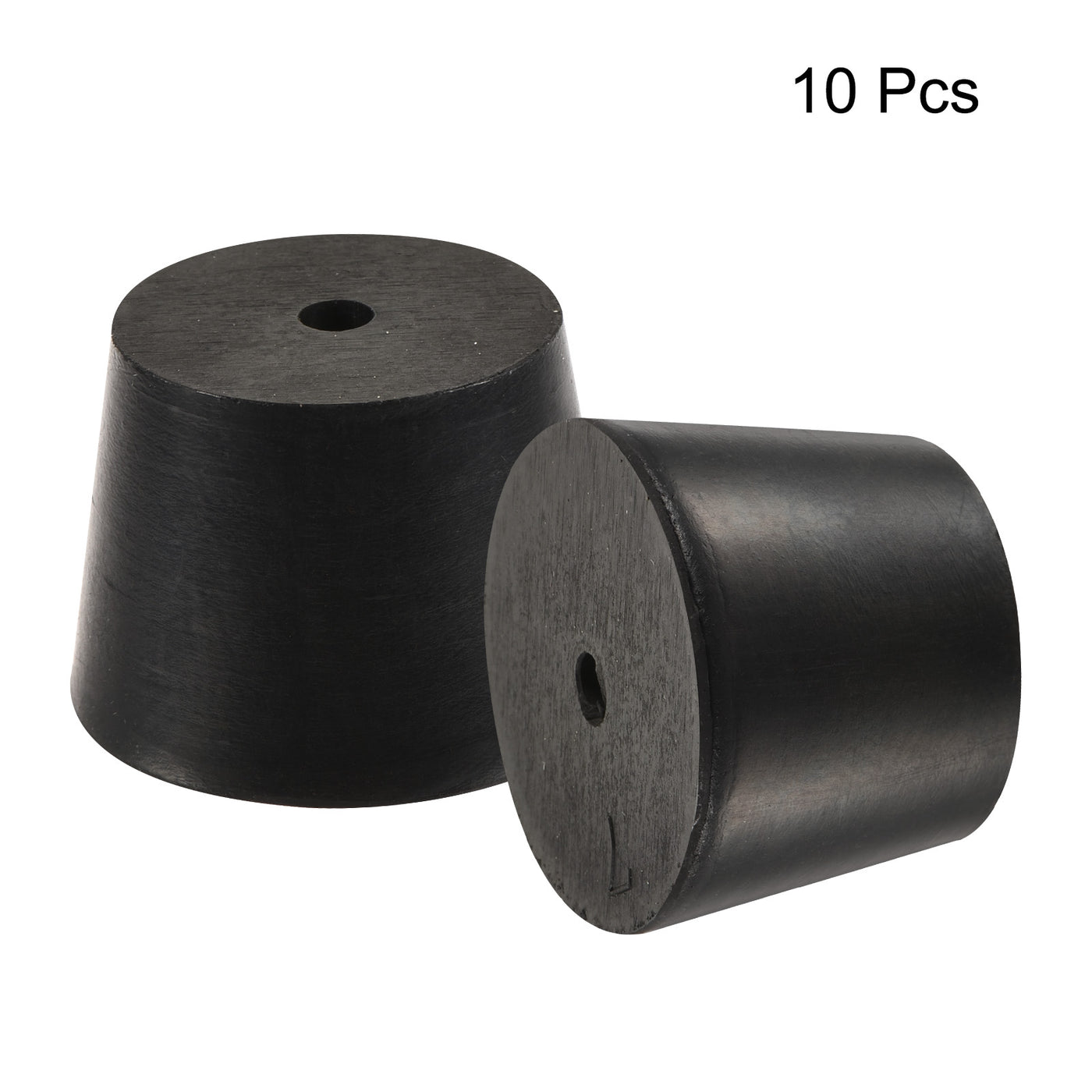 Harfington Rubber Tapered Plug with Hole Test Tubes Bungs Stopper for Lab, Laboratory Use