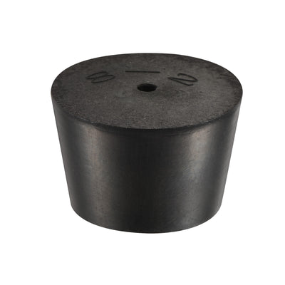 Harfington Rubber Tapered Plug with Hole Test Tubes Bungs Stopper for Lab Home
