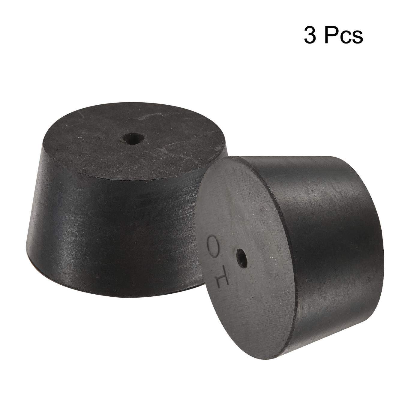 Harfington Rubber Tapered Plug with Hole Test Tubes Bungs Stopper for Laboratory Use