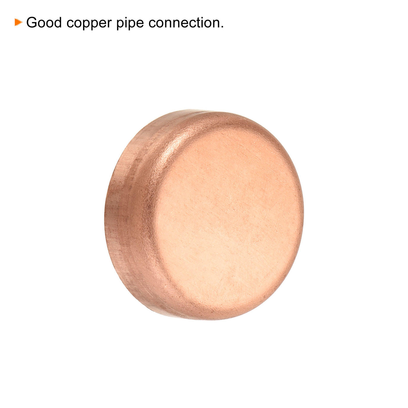 Harfington Copper End Cap Pipe Fitting Sweat Plug Connection for Water Pipe