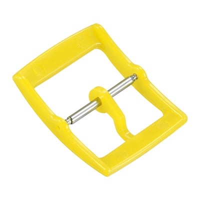 Harfington Uxcell Watch Strap Clasp Plastic Buckle for 16mm Width Watch Bands Yellow 2 Pcs