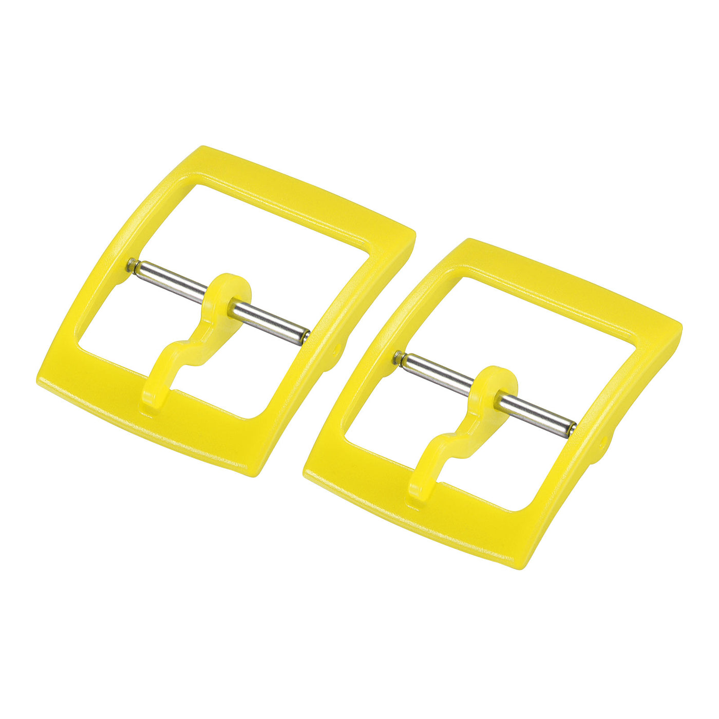 Uxcell Uxcell Watch Strap Clasp Plastic Buckle for 16mm Width Watch Bands Yellow 2 Pcs