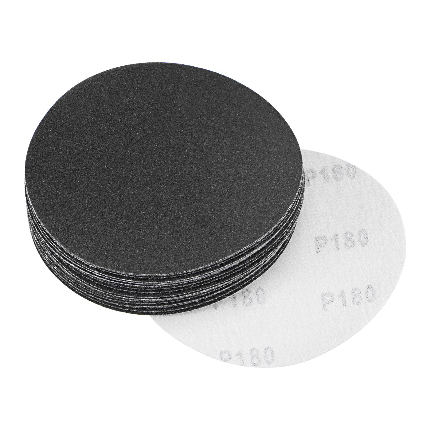 Uxcell Uxcell 5 Inch Sanding Disc 80Grit Hook and Loop Silicon Carbide C-Weight Backing 20Pcs