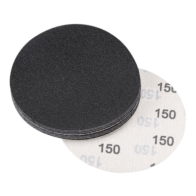 Harfington Uxcell 5 Inch Sanding Disc 60 Grit Hook and Loop Wet Dry Usable Silicon Carbide 10Pcs