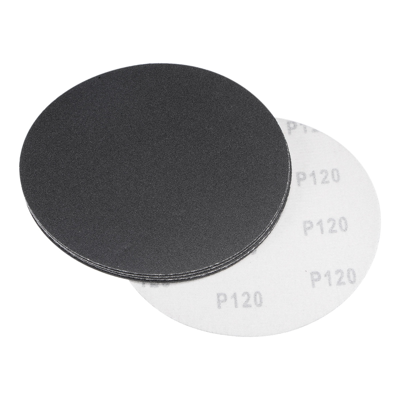 Uxcell Uxcell 6 Inch Sanding Disc 120Grit Hook and Loop Silicon Carbide C-Weight Backing 5Pcs