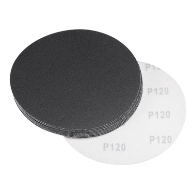 Harfington Uxcell 6 Inch Sanding Disc 180Grit Hook and Loop Silicon Carbide C-Weight Backing 10Pcs