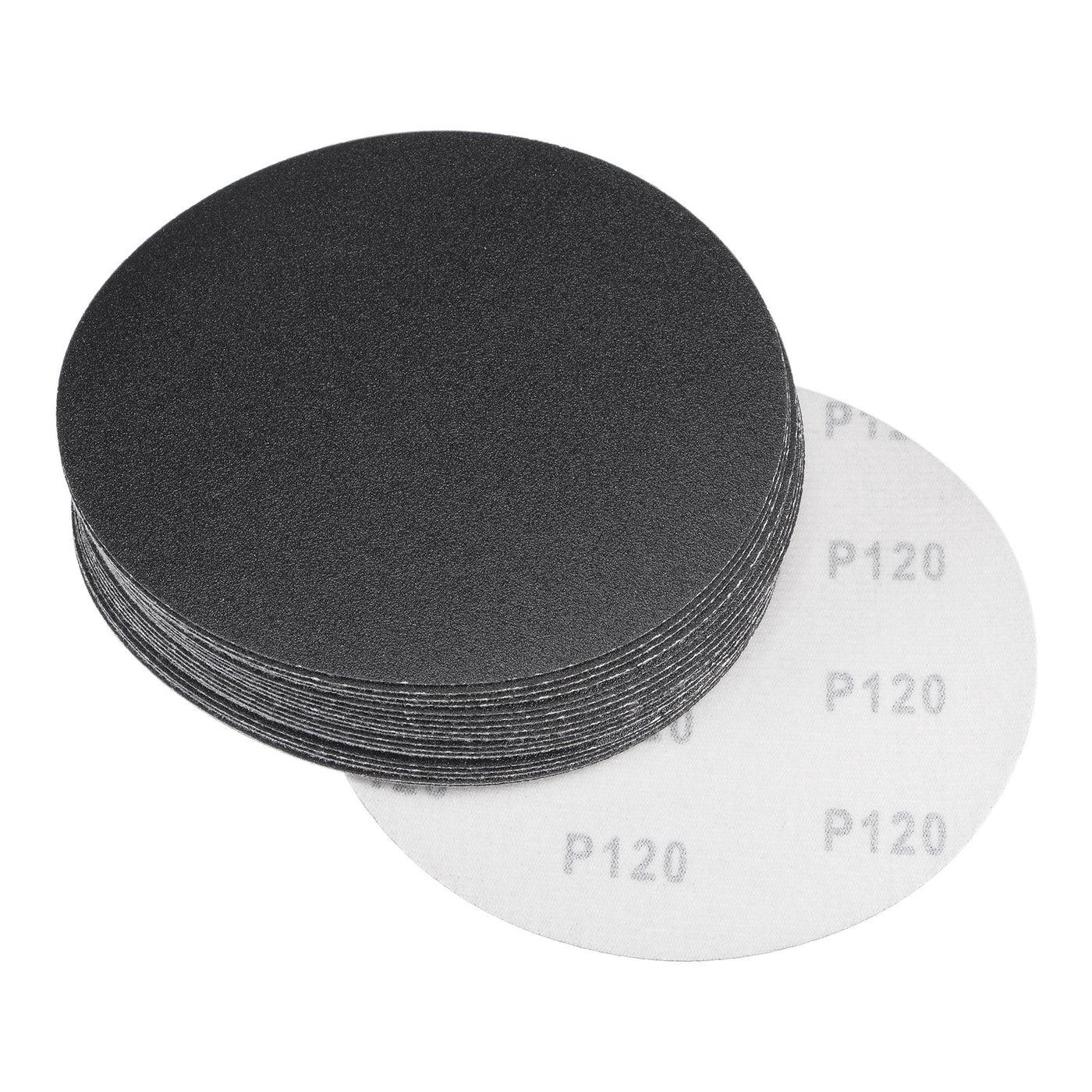 Uxcell Uxcell 6 Inch Sanding Disc 60Grit Hook and Loop Silicon Carbide C-Weight Backing 20Pcs