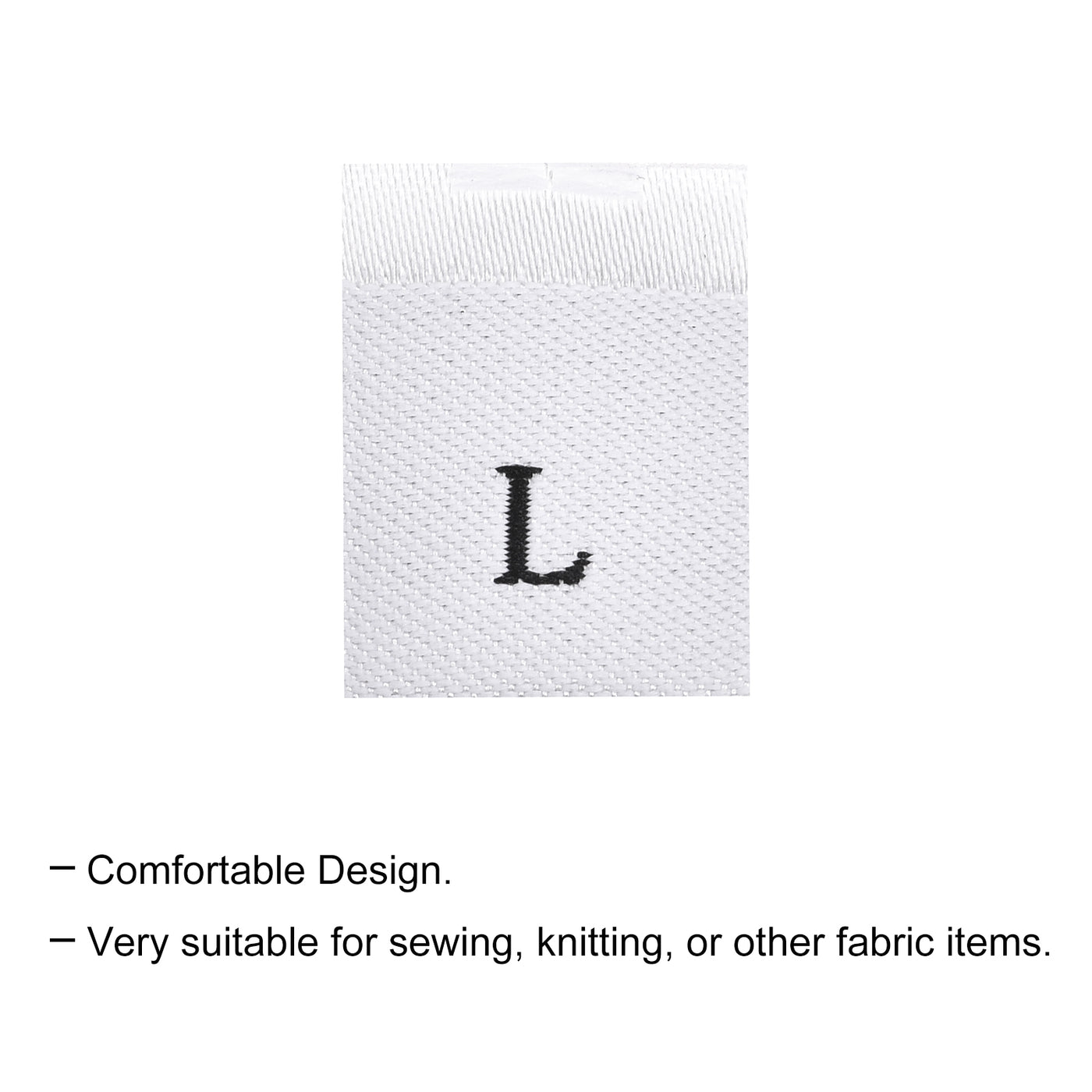 Harfington Clothing Sewing Size Label, Size Woven Embroidered Label for Clothes Garment