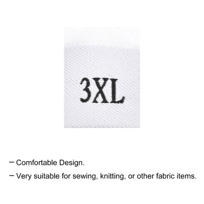 Harfington Clothing Sewing Size Label, Size Woven Embroidered Label for Clothes Garment