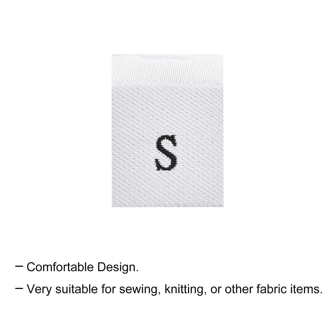 Harfington Clothing Sewing Size Label, Woven Embroidered Label for Clothes Garment