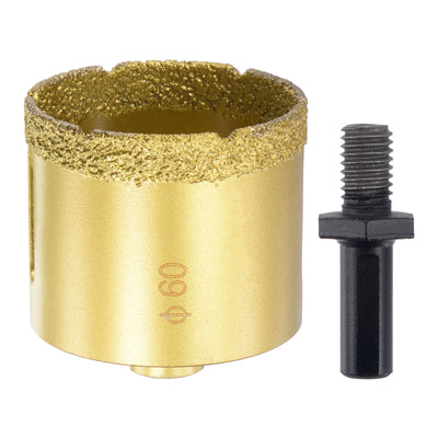 Harfington Uxcell 80mm Brazed Diamond Core Drill Bits with M10 Arbor Adapter for Tile Marble Stone