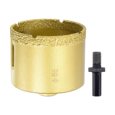 Harfington Uxcell 80mm Brazed Diamond Core Drill Bits with M10 Arbor Adapter for Tile Marble Stone