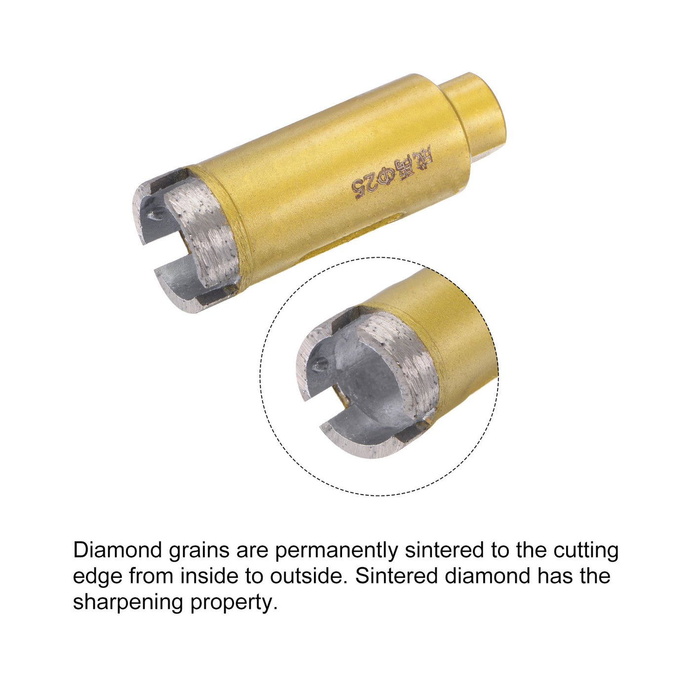 uxcell Uxcell Sintered Diamond Core Drill Bit with Arbor Adapter for Masonry