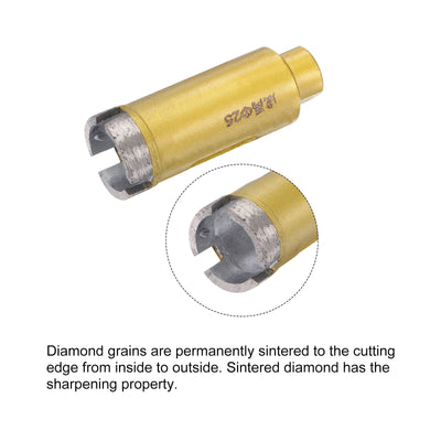 Harfington Uxcell Sintered Diamond Core Drill Bit with Arbor Adapter for Masonry