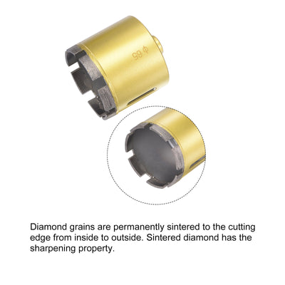 Harfington Uxcell Sintered Diamond Core Drill Bit with Arbor Adapter for Masonry