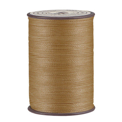Uxcell Uxcell Thin Waxed Thread 137 Yards 0.55mm Dia Polyester Wax-Coated Cord Medium Taupe