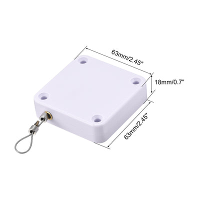 Harfington Punch Free Automatic Sensor Door Closer ABS Self Close with Steel Wire String