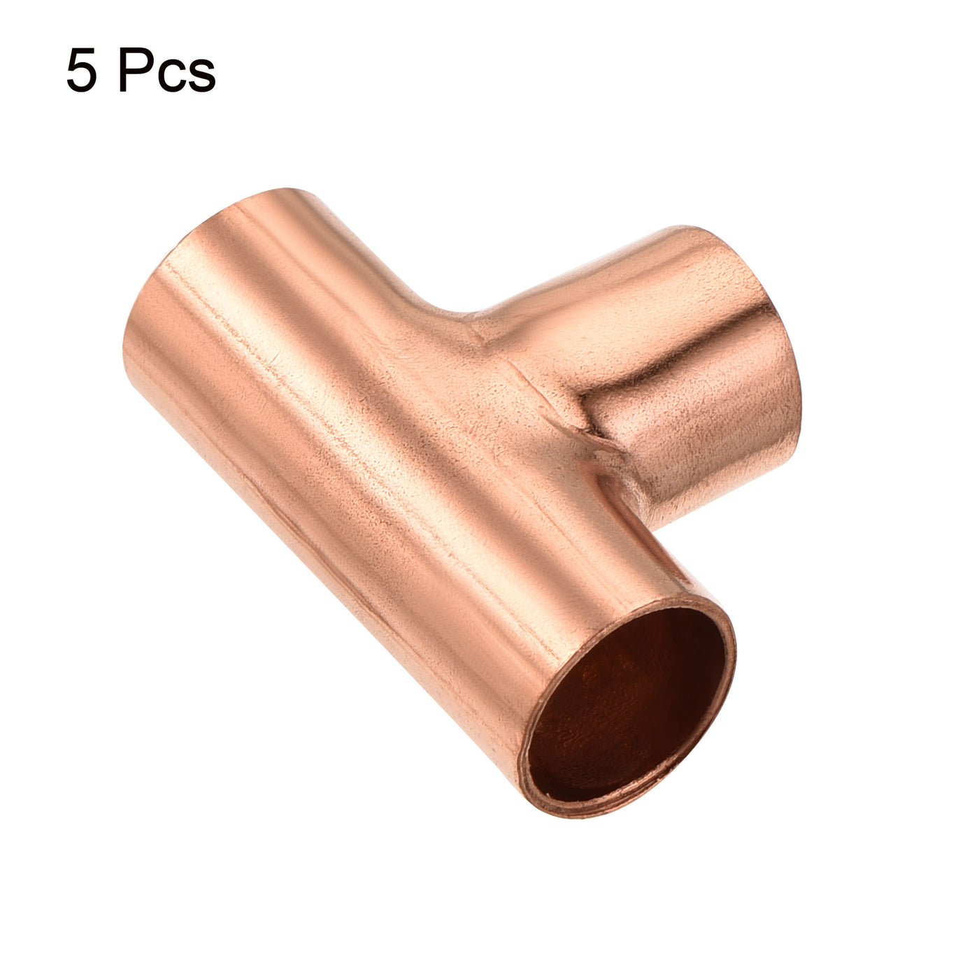 Harfington Tee Copper Fitting 3 Way Welding Joint for HVAC Air Conditioner