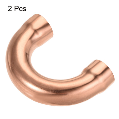 Harfington 180 Degree Return Bend Copper Fitting Welded Elbow Connection, for HVAC Refrigeration