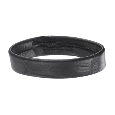 Harfington Uxcell PU Leather Loops Retaining Ring Keeper for 16mm Width Watch Band, Black 2 Pcs
