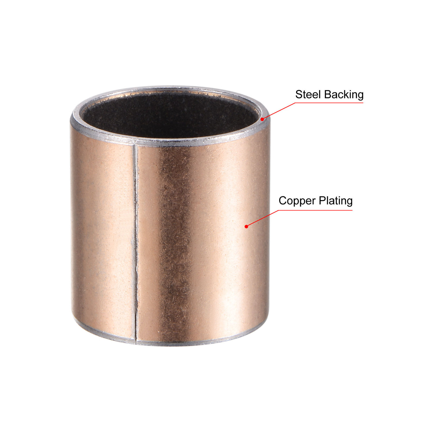 uxcell Uxcell Sleeve Bearing Bore Plain Bearings Wrapped Oilless Bushing
