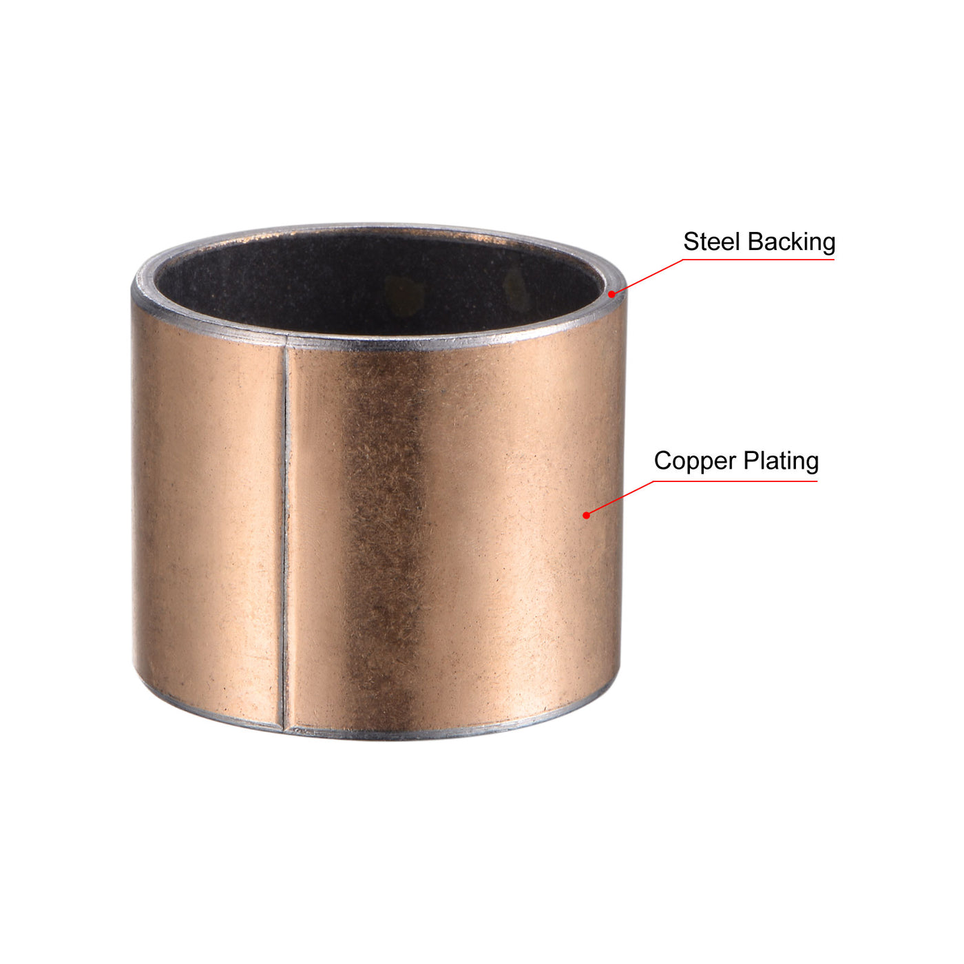 uxcell Uxcell Sleeve Bearing Length Plain Bearings Wrapped Oilless Bushing
