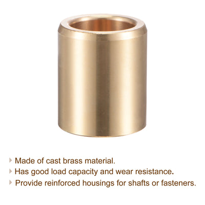 Harfington Uxcell Sleeve Bearings Cast Brass Self-Lubricating Bushings