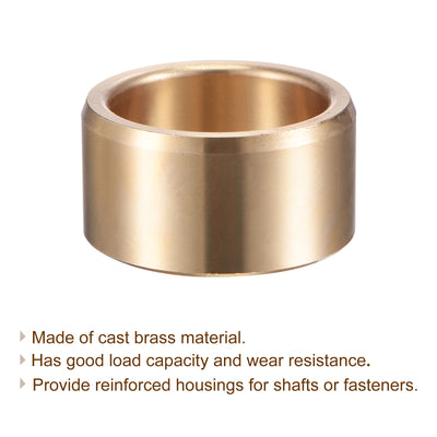 Harfington Uxcell Sleeve Bearings Cast Brass Self-Lubricating Bushing
