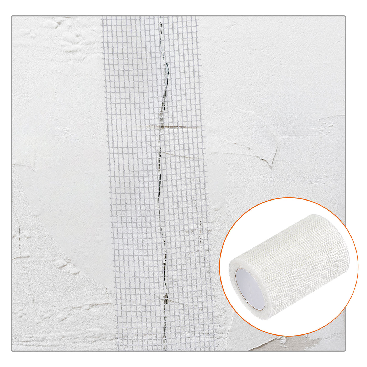 uxcell Uxcell Drywall Joint Tape Self-Adhesive Fiberglass Mesh