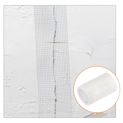 Harfington Uxcell Drywall Joint Tape Self-Adhesive Fiberglass 3.2-inch x 328-feet, 2.8mm Mesh