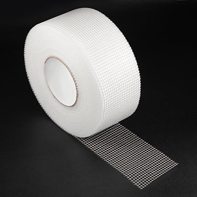 Harfington Uxcell Drywall Joint Tape Self-Adhesive Fiberglass 3.2-inch x 328-feet, 2.8mm Mesh