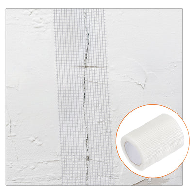 Harfington Uxcell Drywall Joint Tape Self-Adhesive Fiberglass 3.9-inch x 164-feet, 2.8mm Mesh 3Pcs