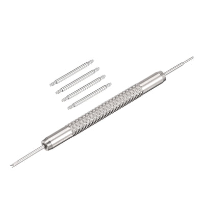 Harfington Uxcell Stainless Steel 24mm Watch Spring Bars 4Pcs with Dia 1.8mm Spring Bar Removal