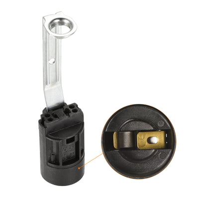 Harfington Bulb Socket Plastic Lamp Holder with Threaded Lamp Pipe Nut for Bulb